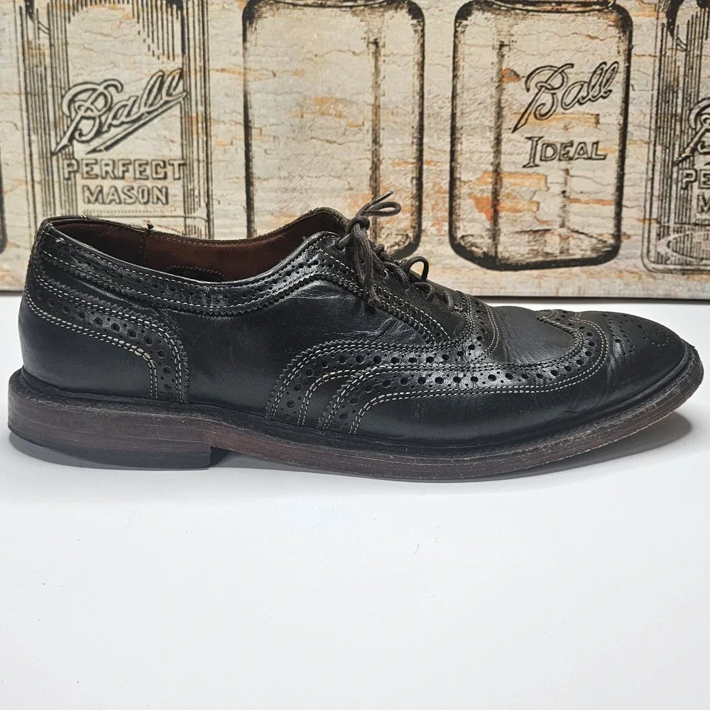 Allen Edmonds McTavish Oxfords Shoes Men's 10.5 D Black Leather Golden Era